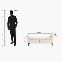 مقعد بنش مع مساحة تخزين من باريس