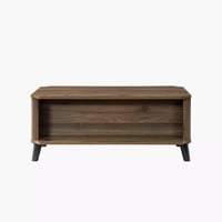 طاولة قهوة نورڤينا خشب هندسي بدرجين لون بني