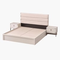 طقم غرفة نوم كينج 6 قطع من بومزا - 180x200 سم