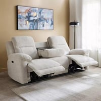 كنبة استرخاء فيلورا بمقعدين مع مسند قابل للطي وحام...