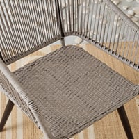 طقم شرفة مقعدين مع وسائد للمساحات الخارجية من فريس...