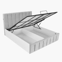 طقم غرفة نوم كينج 5 قطع بمساحة تخزين هيدروليك ذكية...