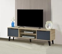 طاولة تلفزيون خشب ماليزي-بيج وزيتي