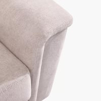 كنبة مفردة فيورنا بمساند ذراعين قماش لون رمادي فات...