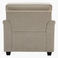 كرسي قماش بمساند ذراعين لون بيج من كاليفورنيا إن ا...