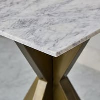 طاولة جانبية دولفينزا بسطح من الرخام الطبيعي ابيض...