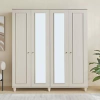 خزانة ملابس بـ4 أبواب مع مرآة من ميرلورا