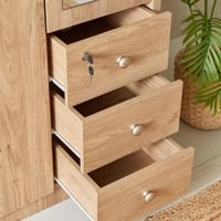 خزانة ملابس 3 أبواب بمرآة و3 أدراج من دورفانتا