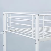 سرير فردي قابل للتحول بطابقين من فانيلا معدن باللو...