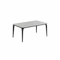 طاولة طعام فيورداليزو سطح بديل الرخام 8 كراسي قماش...