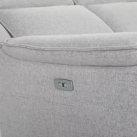 كنبة استرخاء مارڤييرا قماش لون رمادي فاتح 3 مقاعد...