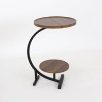 طاولة خدمة زافيرا دورين خشب لون بني و قواعد معدن م...