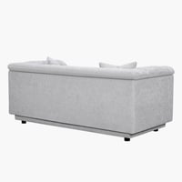 كنبة قماش بمقعدين مع وسادتين من بيكاسو