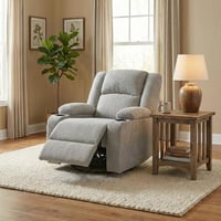 كرسي استرخاء دوار لورينزا قماش شانيل لون رمادي فات...