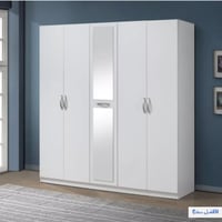 دولاب ملابس بمرآة و5 أبواب من كولتورب بلس
