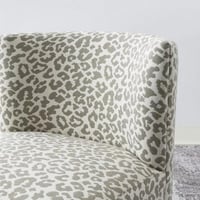 كرسي فردي قماش تايجر بأرجل معدن اسود من فيرونا