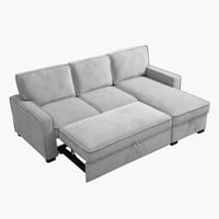 كنبة سرير ركنية يمين يسار 3 مقاعد مع مساحة تخزين م...