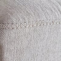 كنبة مفردة مونتارا قماش لون رمادي بارجل معدنية لون...