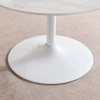 طاولة قهوة رافليناي مستديرة سطح من الحجر الملبد و...