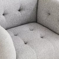 كنبة مفردة كاليستا بمساند ذراعين قماش بوكيله لون ر...