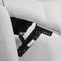 كنبة استرخاء مارڤييرا قماش لون رمادي فاتح مقعدين ق...