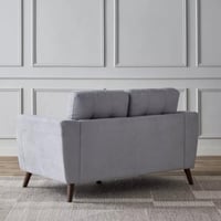 كنبة مقعدين كتان لون رمادي من دوفر