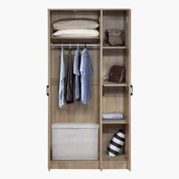 دولاب ملابس أوسيس خشب 3 أبواب مقاس 182x90x50 سم