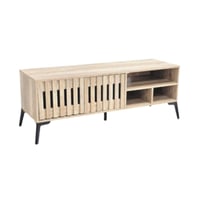 طاولة تلفزيون عصرية بتصميم انيق بطول 140سم-لون بيج