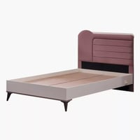 سرير توين ذكي بلوح رأسي منجد من ريفيرا- 120x200 سم