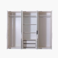 دولاب ملابس ألفا 6 أبواب بدرجين خشب و مرايا مقاس 2...