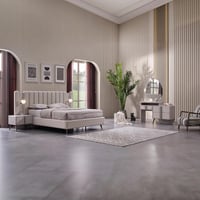 طقم غرفة نوم كينج 6 قطع بسرير هيدروليك من كونراد -...