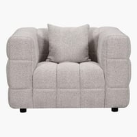 كنبة قماش بمساند ذراعين مع وسادة من سوين