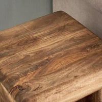 طاولة جانبية مربع من الخشب الصلب - من لافيردا