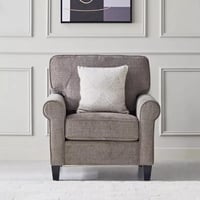 كنبة كاستيلّا بمقعد واحد و وسادة لون ابيض هيكل خشب...