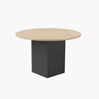 طقم طاولة سفرة دائري ألواح ليفية متوسطة الكثافة لو...