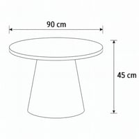 طقم طاولات قهوة رُقيان بتصميم دائري أنيق، يجمع بين...