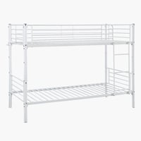 سرير فردي قابل للتحول بطابقين من فانيلا معدن باللو...