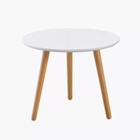 طقم 2 طاولة قهوة مورڤينا بأرجل من الخشب الصلب سطح...