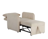 كنبة سرير داريا مفردة ب 4 وضعيات قماش ناعم بلون او...