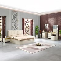 طقم غرفة نوم كينج 6 قطع من زيتا - 180x200 سم