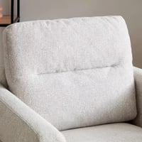 كنبة رافيلّو مقعد واحد قماش بوكلية لون رمادي فاتح...