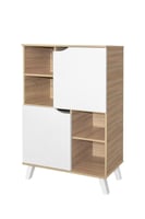 وحدة تخزين كورتو – أدراج ورفوف ماليزي خشبي × أبيض