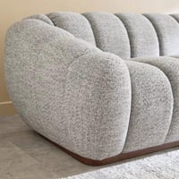 كنبة سيلڤونا كبيرة بـ4 مقاعد قماش بوكيلة لون رمادي...