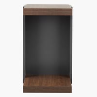 طاولة جانبية حرف سي من وينشستر خشب لون بني