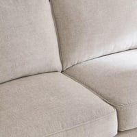 كنبة فيلّوريا بمقعدين مع 3 وسائد ملونة قماش لون بي...