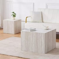 طاولة قهوة ألفيسّا مربعة ألواح ليفية متوسطة الكثاف...