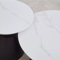 طقم طاولة قهوة زيلڤيسّا 5 قطع سطح الحجر الملبد بقا...