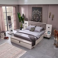 طقم غرفة نوم كينج 6 قطع من سوهو - 180x200 سم