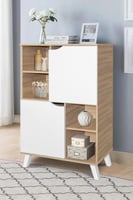 وحدة تخزين كورتو – أدراج ورفوف ماليزي خشبي × أبيض