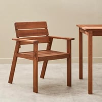 طقم سفرة 6 مقاعد للجلسات الخارجية خشب - من نيفارا